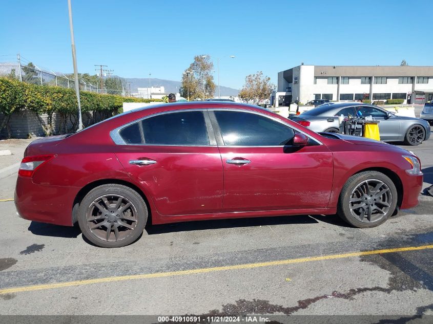 2009 Nissan Maxima 3.5 S VIN: 1N4AA51E99C845892 Lot: 40910591