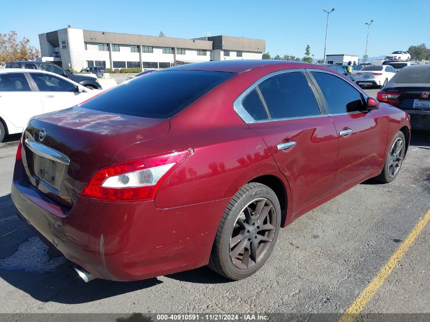 2009 Nissan Maxima 3.5 S VIN: 1N4AA51E99C845892 Lot: 40910591