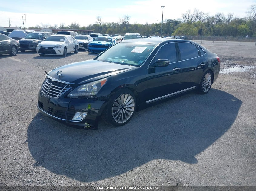 Vin: kmhgh4jh9fu098896, lot: 41400335, hyundai equus signature 20152