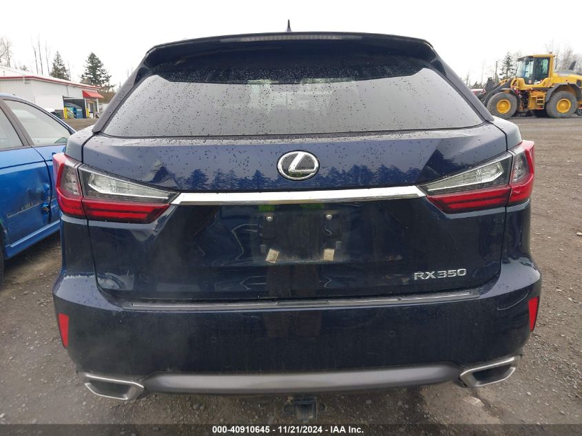 2016 Lexus Rx 350 VIN: 2T2BZMCA2GC002404 Lot: 40910645