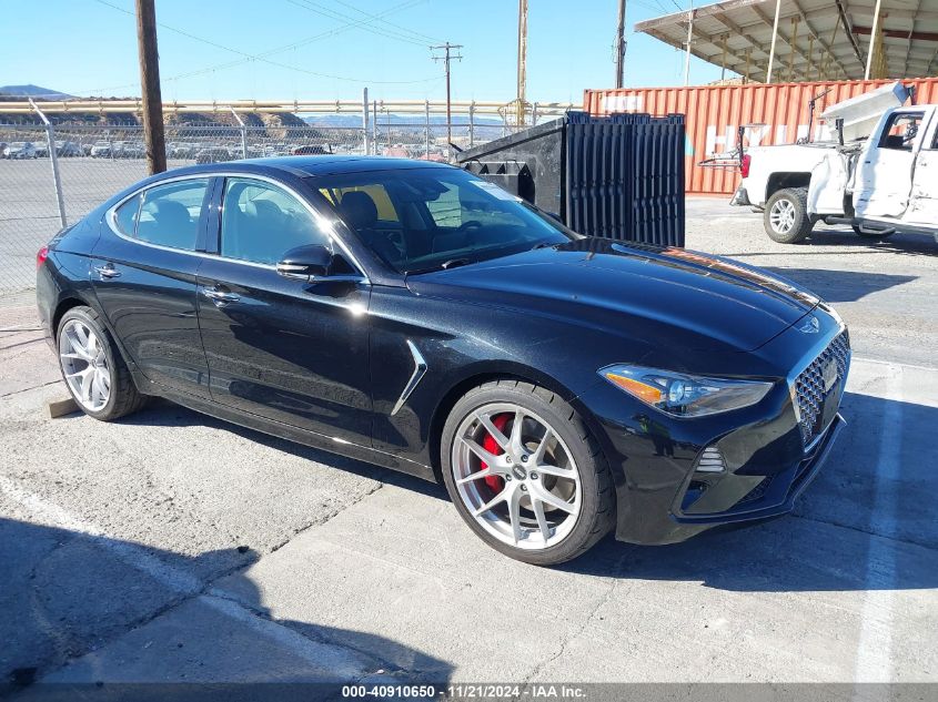 VIN KMTG74LE2MU072696 2021 Genesis G70, 3.3T Rwd no.1