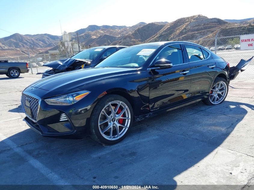 VIN KMTG74LE2MU072696 2021 Genesis G70, 3.3T Rwd no.2