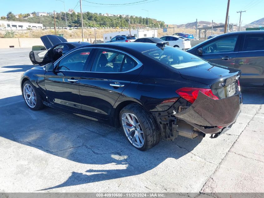 VIN KMTG74LE2MU072696 2021 Genesis G70, 3.3T Rwd no.3