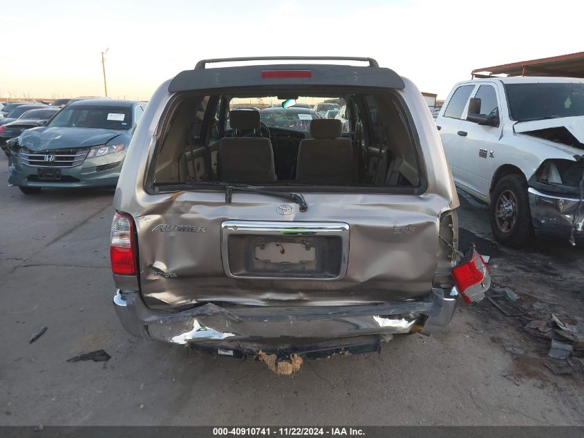 2002 Toyota 4Runner Sr5 VIN: JT3GN86R420250188 Lot: 40910741