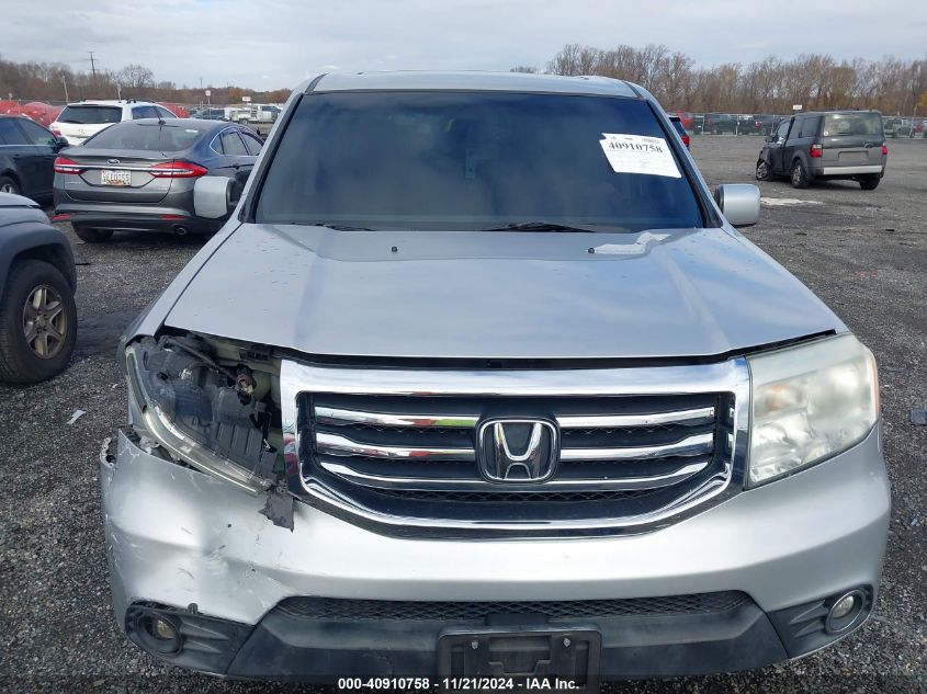 2012 Honda Pilot Ex-L VIN: 5FNYF4H60CB027741 Lot: 40910758