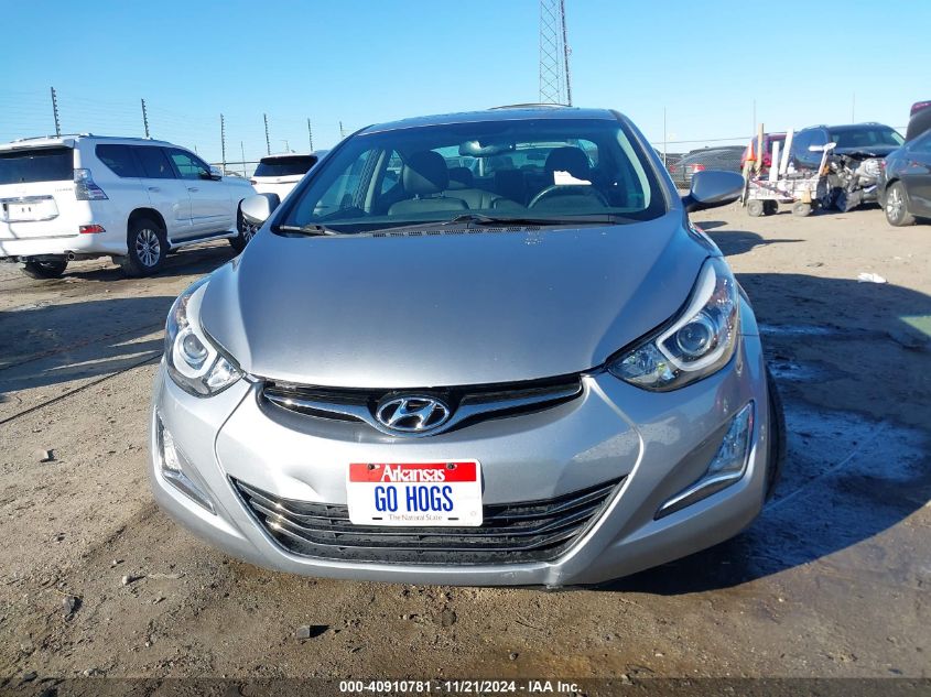 2015 Hyundai Elantra Limited VIN: 5NPDH4AE7FH609416 Lot: 40910781