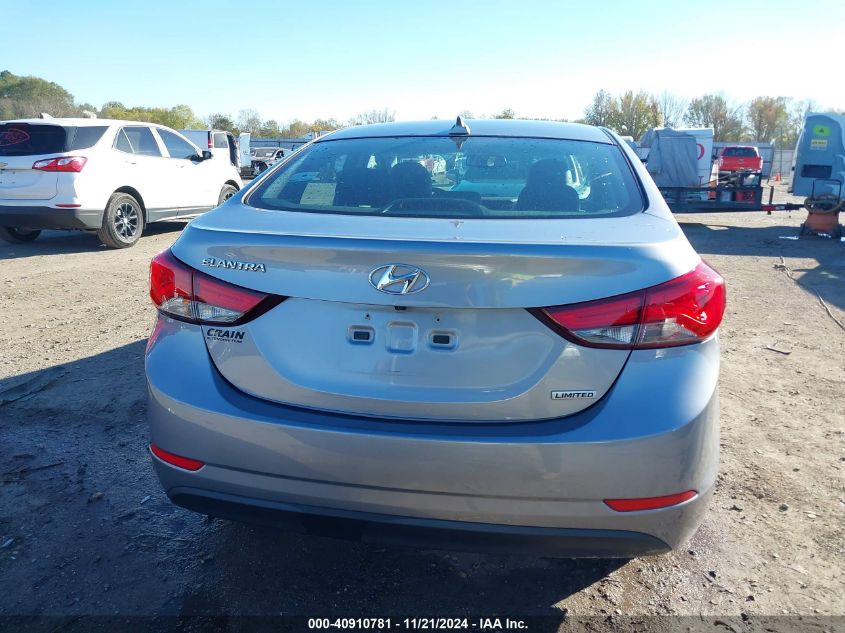 2015 Hyundai Elantra Limited VIN: 5NPDH4AE7FH609416 Lot: 40910781