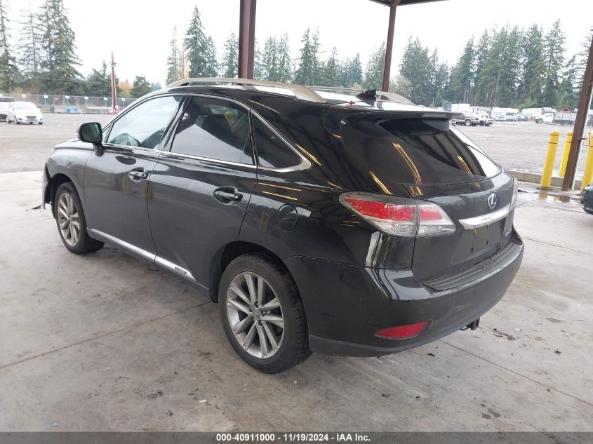 VIN 2T2BC1BAXFC007544 2015 Lexus RX, 450H no.3