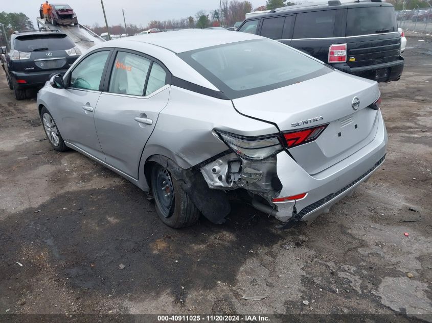 2022 Nissan Sentra S Xtronic Cvt VIN: 3N1AB8BV3NY287887 Lot: 40911025