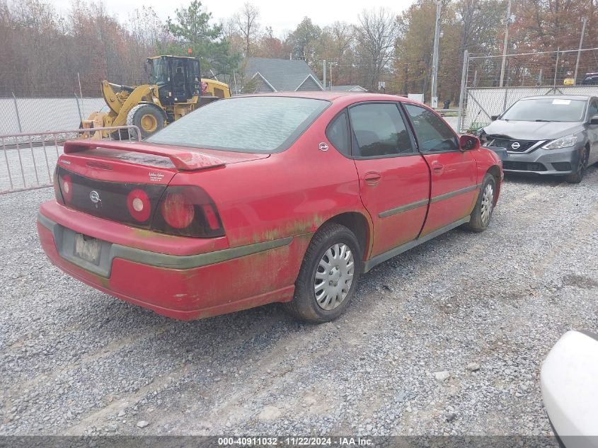 2004 Chevrolet Impala VIN: 2G1WF52E149315408 Lot: 40911032