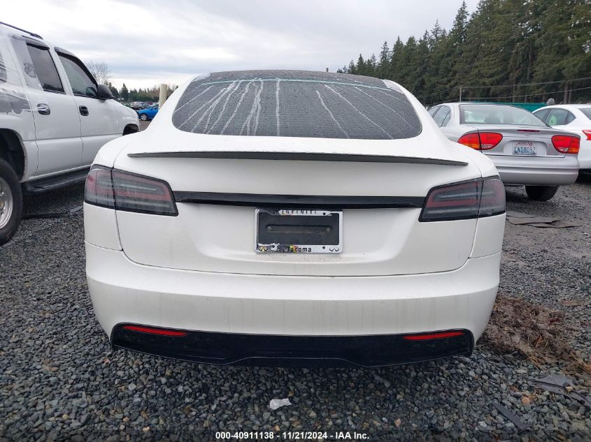 2022 Tesla Model S Plaid Tri Motor All-Wheel Drive VIN: 5YJSA1E62NF479443 Lot: 40911138