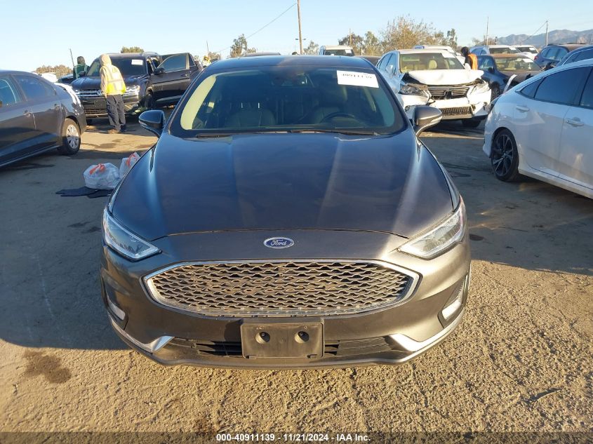 2019 Ford Fusion Energi Titanium VIN: 3FA6P0SU4KR223401 Lot: 40911139