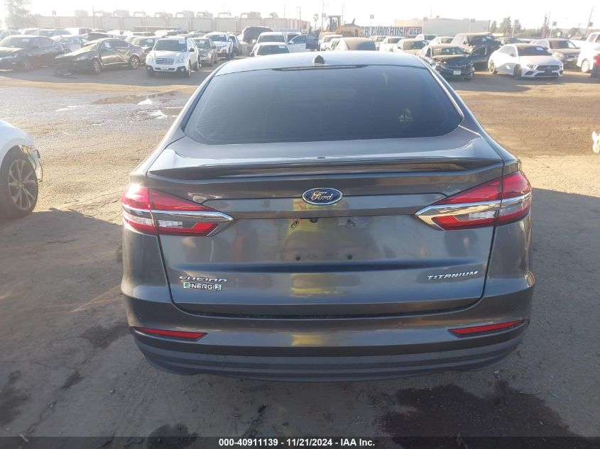 2019 Ford Fusion Energi Titanium VIN: 3FA6P0SU4KR223401 Lot: 40911139