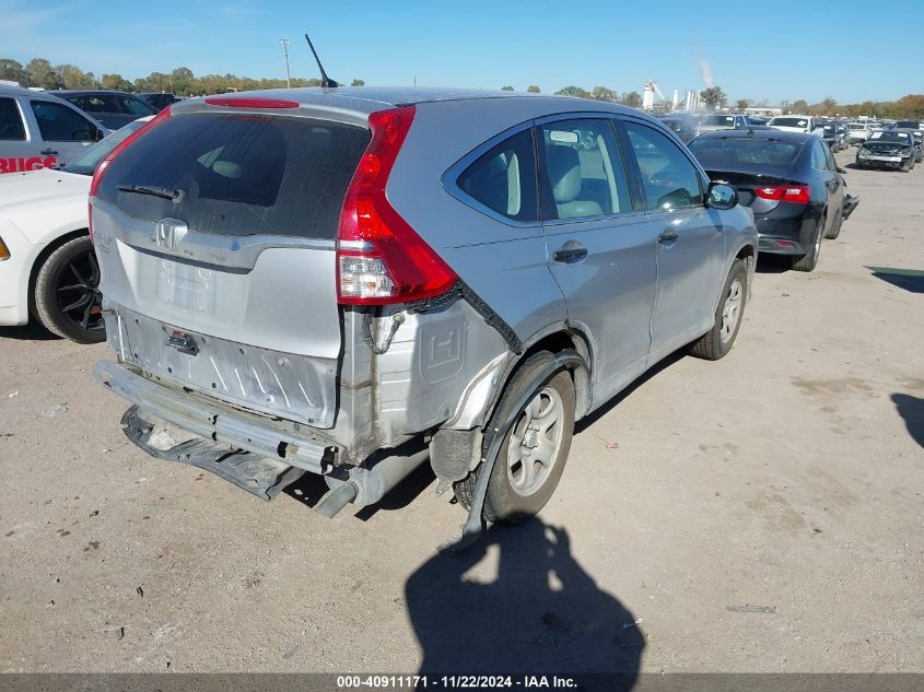 2015 Honda Cr-V Lx VIN: 2HKRM3H31FH507626 Lot: 40911171