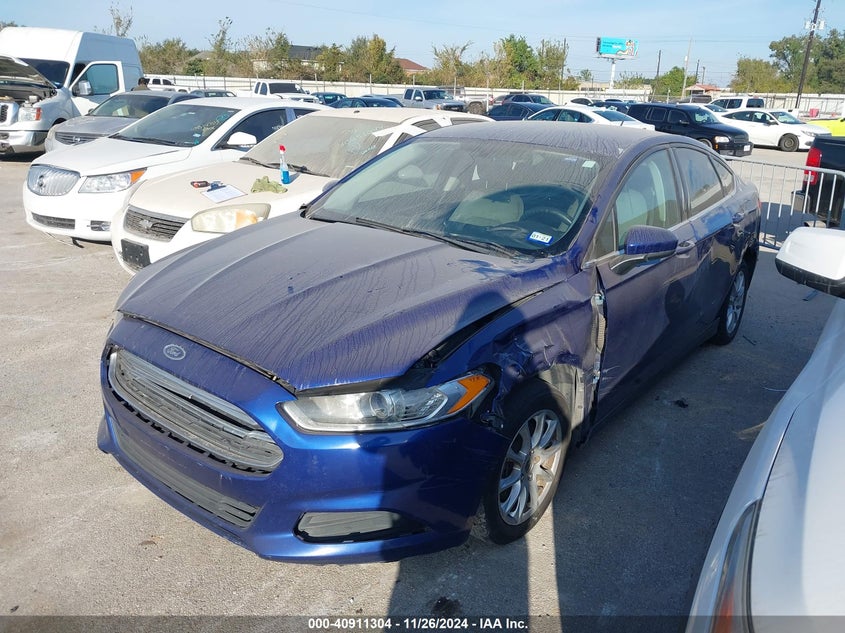 Vin: 3fa6p0g78gr297169, lot: 41400996, ford fusion s 20162