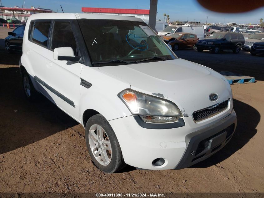 2010 Kia Soul + VIN: KNDJT2A21A7166818 Lot: 40911395