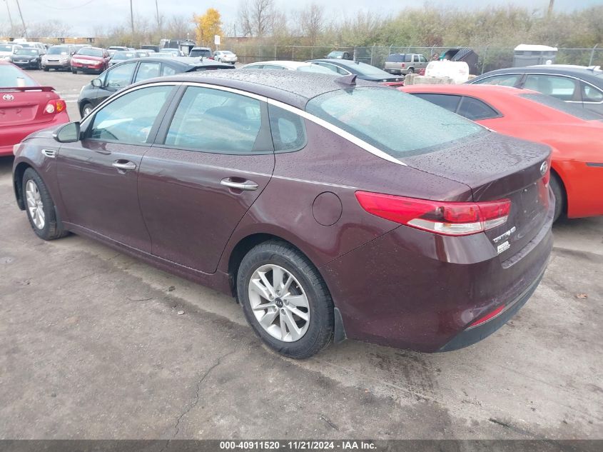 2017 Kia Optima Lx VIN: 5XXGT4L34HG131025 Lot: 40911520