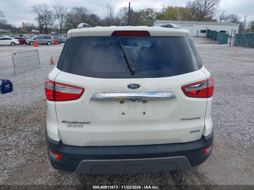 2021 Ford Ecosport Titanium VIN: MAJ6S3KL9MC402090 Lot: 40911673