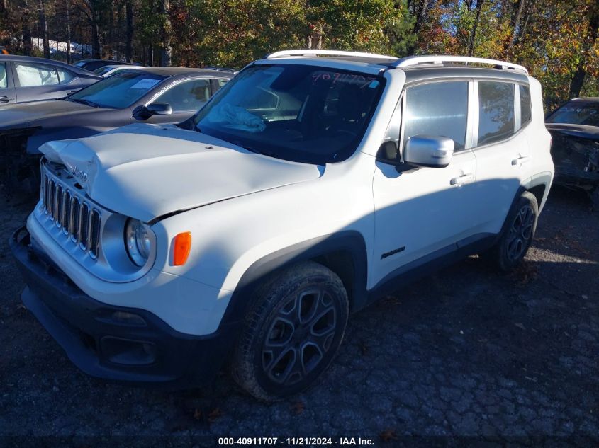 2015 Jeep Renegade Limited VIN: ZACCJADT6FPB94329 Lot: 40911707