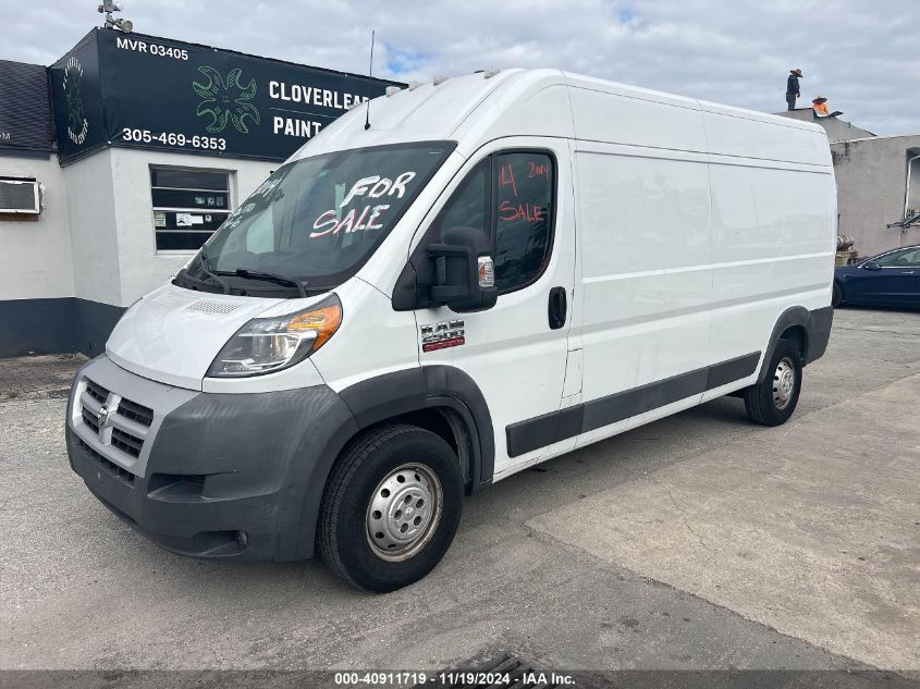 Vin: 3c6trvdg3ee118623, lot: 41401425, ram promaster 2500 2500 high 20142