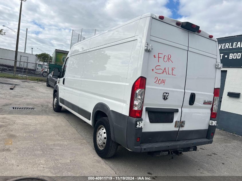 Vin: 3c6trvdg3ee118623, lot: 41401425, ram promaster 2500 2500 high 20143