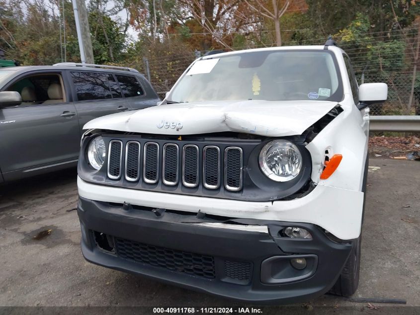 2017 Jeep Renegade Latitude Fwd VIN: ZACCJABB8HPE41766 Lot: 40911768