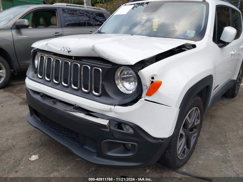 2017 Jeep Renegade Latitude Fwd VIN: ZACCJABB8HPE41766 Lot: 40911768