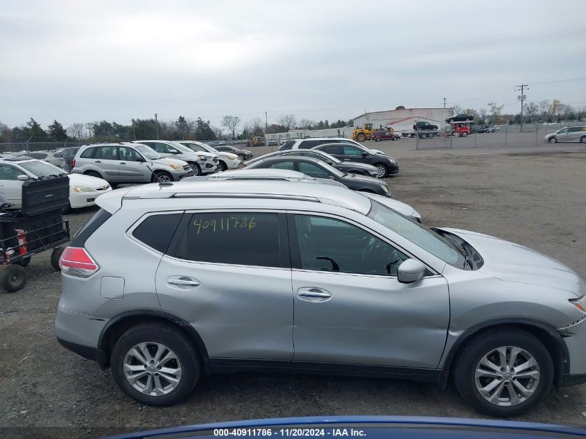 2015 Nissan Rogue Sv VIN: KNMAT2MV0FP507168 Lot: 40911786