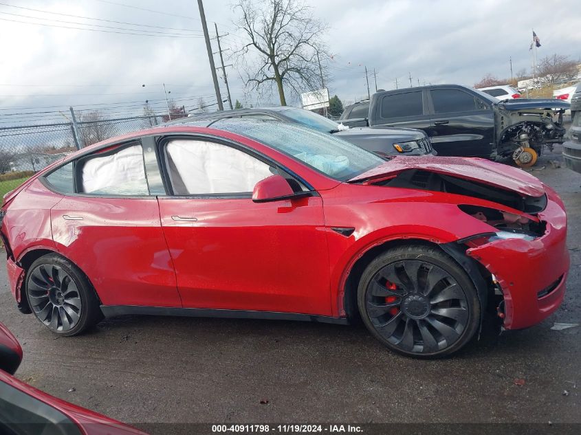 2022 Tesla Model Y Performance Dual Motor All-Wheel Drive VIN: 7SAYGDEFXNF403966 Lot: 40911798