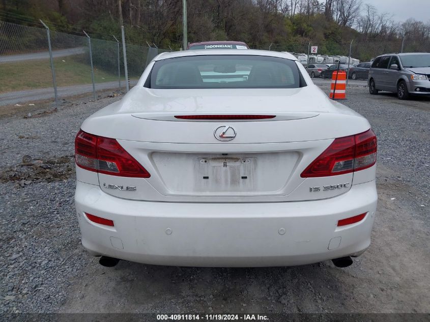 2010 Lexus Is 350C VIN: JTHFE2C28A2501971 Lot: 40911814