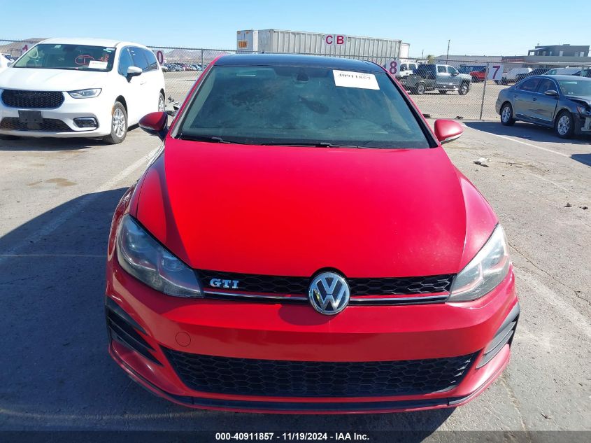 2018 Volkswagen Golf Gti 2.0T Autobahn/2.0T S/2.0T Se VIN: 3VW547AU3JM295868 Lot: 40911857