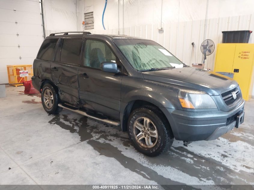 2005 Honda Pilot Ex-L VIN: 5FNYF18605B048414 Lot: 40911925