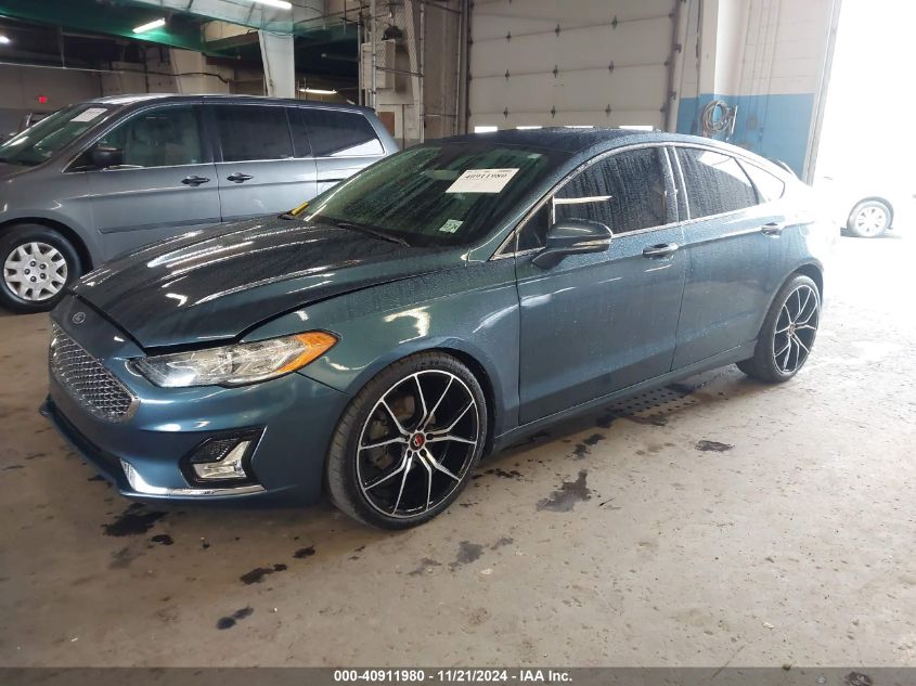 2019 Ford Fusion Sel VIN: 3FA6P0CD6KR145380 Lot: 40911980