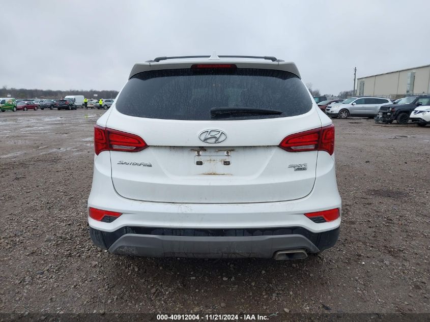 2017 Hyundai Santa Fe Sport 2.4L VIN: 5NMZUDLB0HH017490 Lot: 40912004