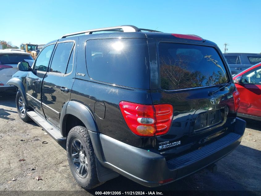 2004 Toyota Sequoia Limited V8 VIN: 5TDZT38A24S207277 Lot: 40912005