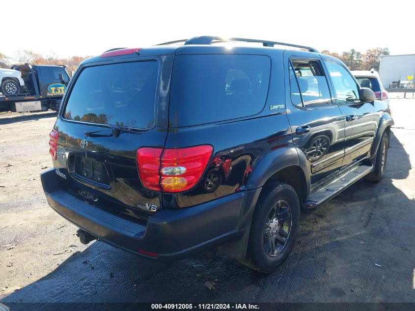 2004 Toyota Sequoia Limited V8 VIN: 5TDZT38A24S207277 Lot: 40912005