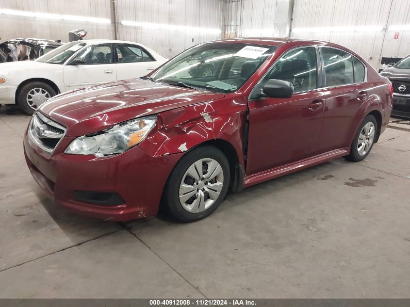 2011 Subaru Legacy 2.5I VIN: 4S3BMCA68B3255949 Lot: 40912008