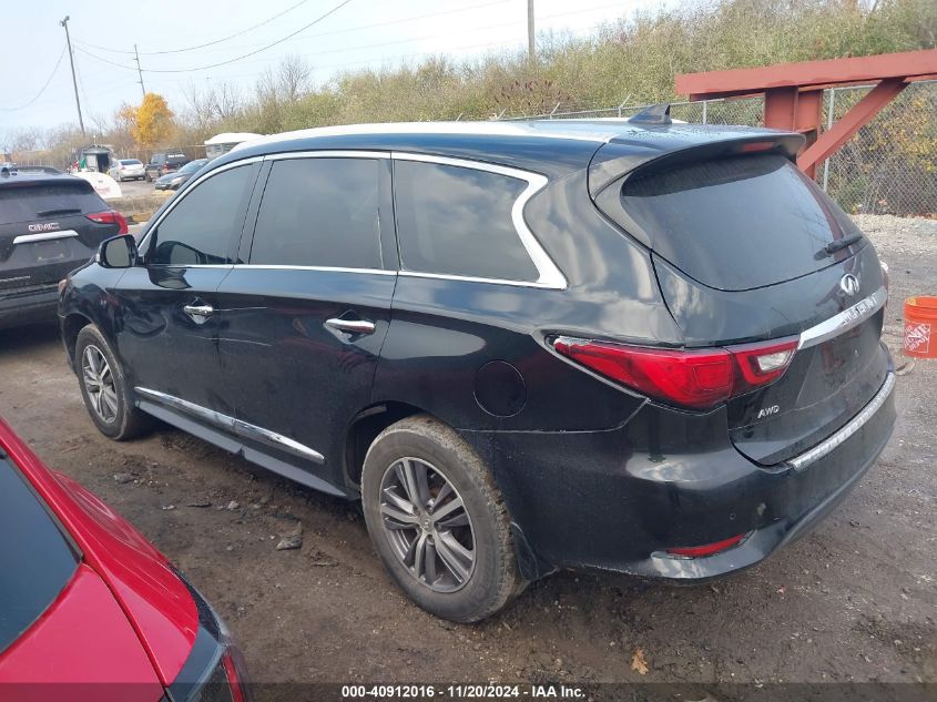 2019 Infiniti Qx60 Luxe VIN: 5N1DL0MM3KC566298 Lot: 40912016