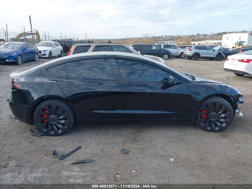 2023 Tesla Model 3 Performance Dual Motor All-Wheel Drive VIN: 5YJ3E1EC2PF506531 Lot: 40912071