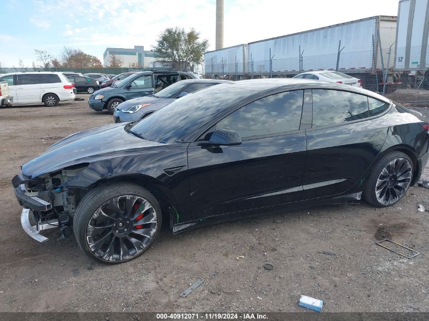 2023 Tesla Model 3 Performance Dual Motor All-Wheel Drive VIN: 5YJ3E1EC2PF506531 Lot: 40912071