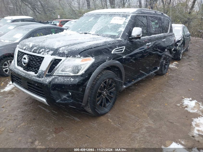 2017 Nissan Armada Platinum VIN: JN8AY2NE8H9705136 Lot: 40912093