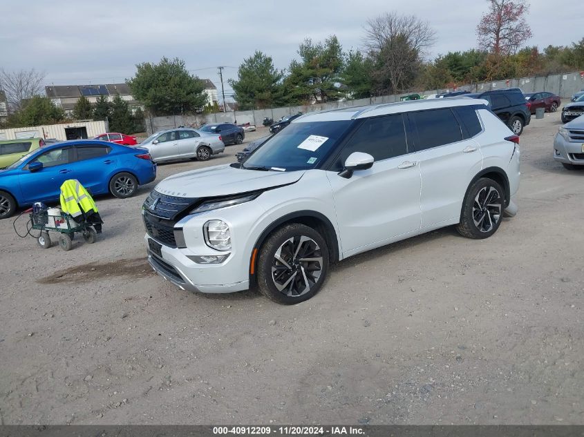 2022 Mitsubishi Outlander Sel 2.5 /Sel Launch Edition /Sel Special Edition VIN: JA4J4VA82NZ087262 Lot: 40912209