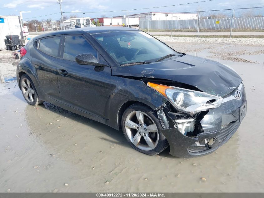 2013 Hyundai Veloster Base W/Black VIN: KMHTC6AD1DU149455 Lot: 40912272