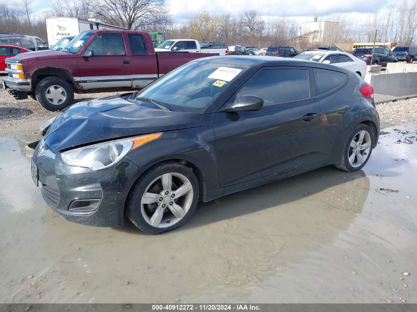 2013 HYUNDAI VELOSTER BASE W/BLACK - KMHTC6AD1DU149455