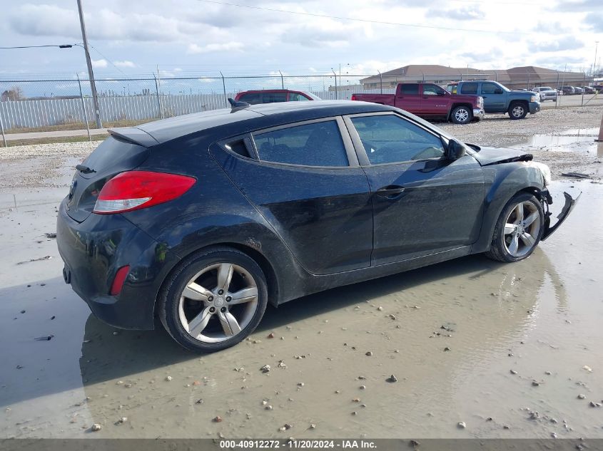 2013 HYUNDAI VELOSTER BASE W/BLACK - KMHTC6AD1DU149455