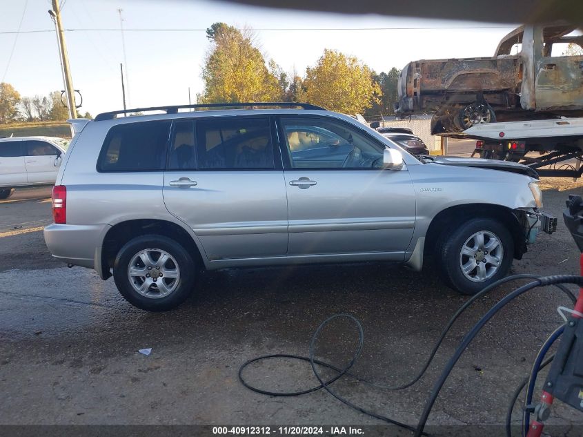 2003 Toyota Highlander Limited V6 VIN: JTEHF21A730098206 Lot: 40912312