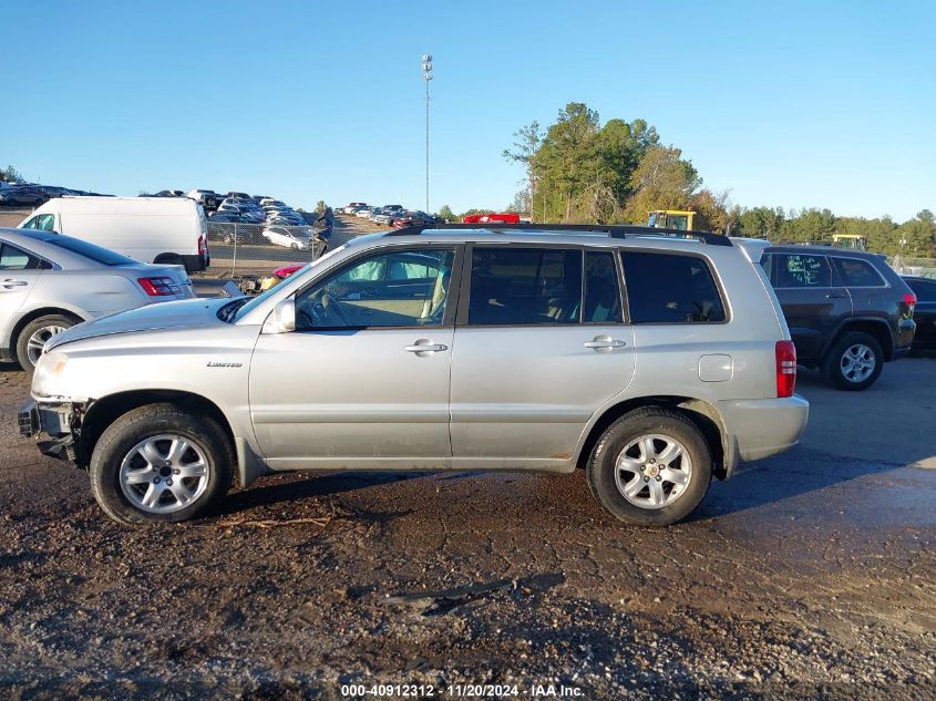 2003 Toyota Highlander Limited V6 VIN: JTEHF21A730098206 Lot: 40912312