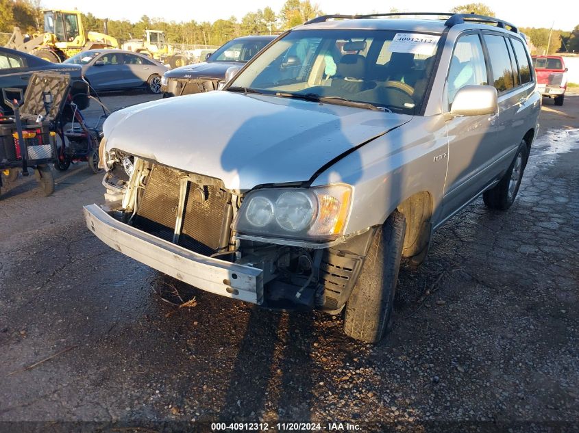 2003 Toyota Highlander Limited V6 VIN: JTEHF21A730098206 Lot: 40912312