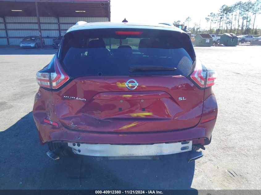 2015 Nissan Murano Sl VIN: 5N1AZ2MG2FN237304 Lot: 40912380