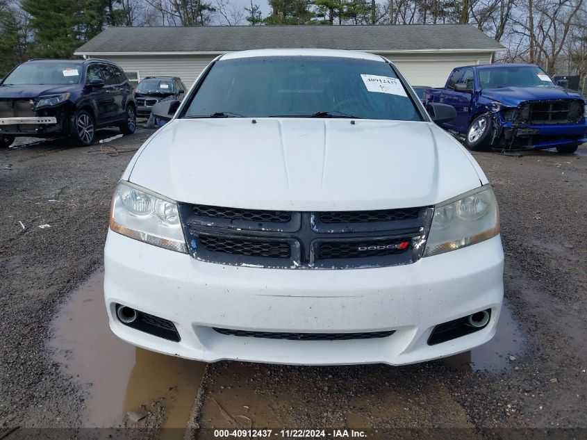 2013 Dodge Avenger Se VIN: 1C3CDZAB1DN599199 Lot: 40912437